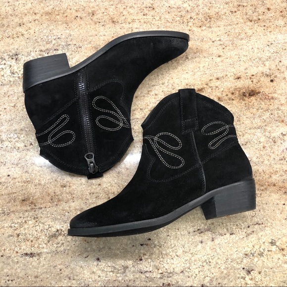 Vaneli Shoes - Vaneli Western Suede Black boots